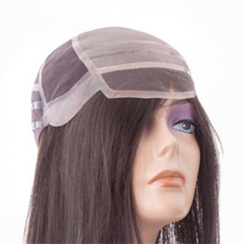 SIW01 Hand-Tied Silicone Traction Human Hair Wig